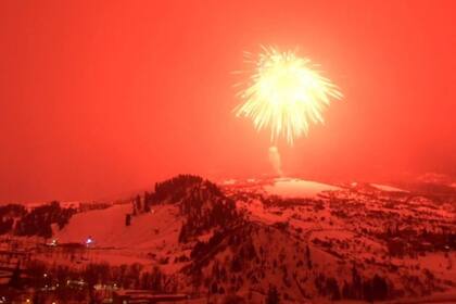 El fuego artificial se lanzó el pasado 8 de febrero en Steamboat Springs, Colorado, Estados Unidos