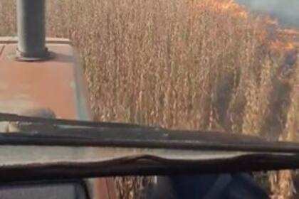 El fuego logró ser controlado con la ayuda de vecinos y bomberos