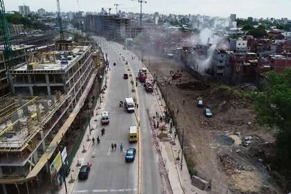 El fuego se inició en un vagón abandonado