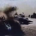 Dos autos chocaron en plena carrera en el autódromo de Carhué y los pilotos sufrieron heridas graves