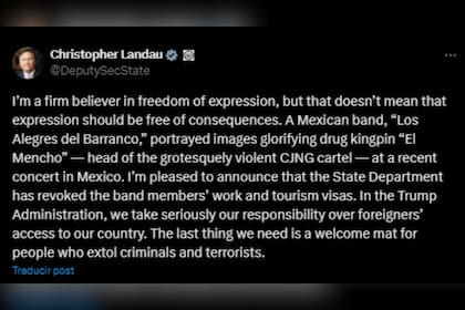 El funcionario emitió un comunicado sobre lo sucedido en el concierto de la banda mexicana y se refirió a los permisos de trabajo