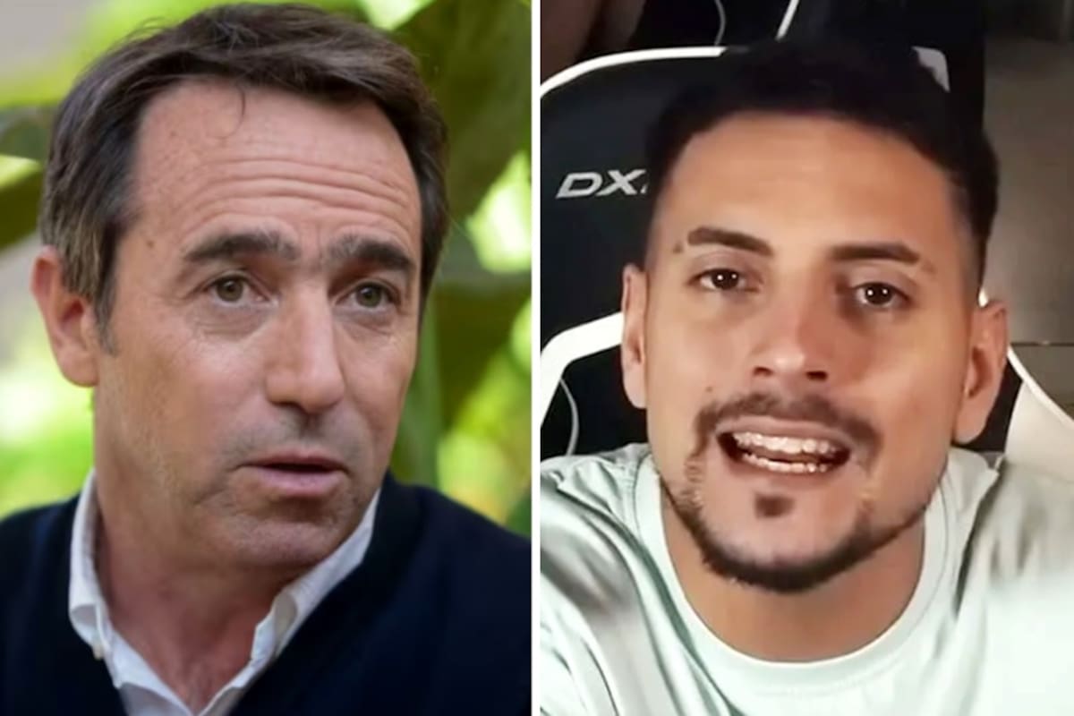 El fundador de Mercado Libre, Marcos Galperin, junto al streamer Coscu, también conocido como Martín Disalvo
