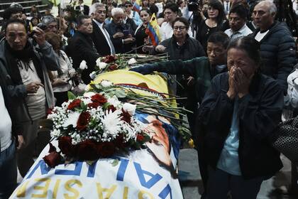El funeral de Fernando Villavicencio, víctima del crimen organizado
