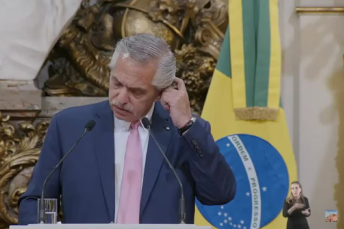 El furcio de Alberto Fernández en la conferencia de prensa junto a Lula da Silva