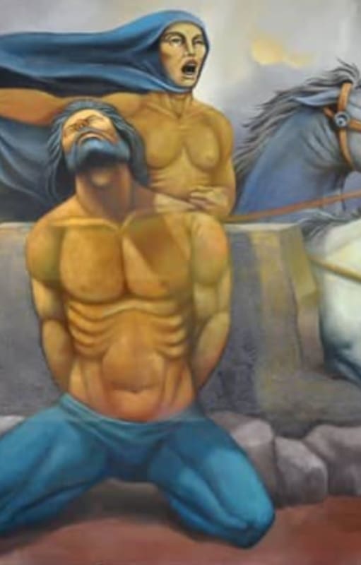 El fusilamiento de Dorrego en la versión del artista plástico Rodolfo Campodónico
