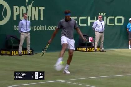 El fútbol tenis de Tsonga y Payre en el ATP 500 de Halle