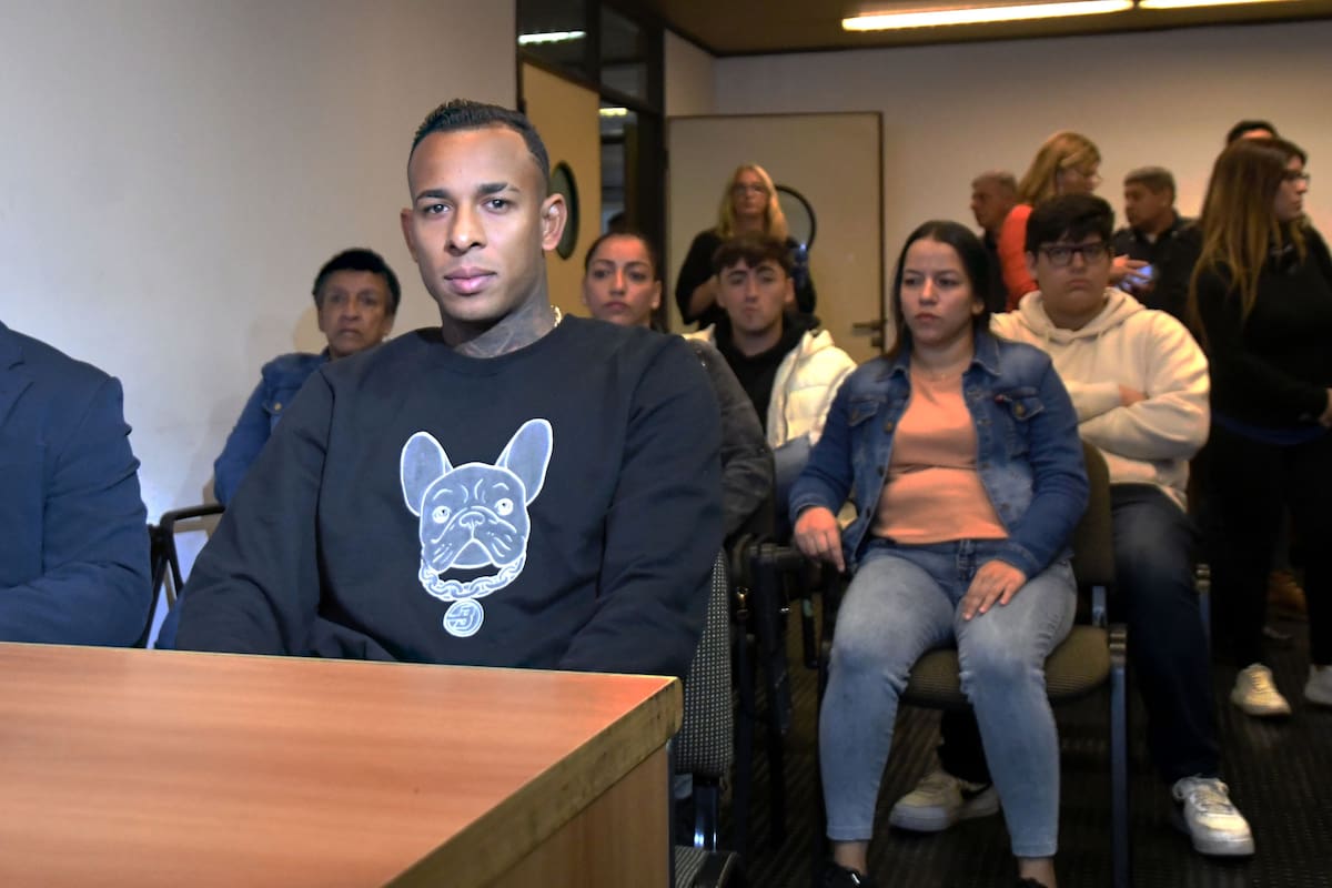 El futbolista colombiano Sebastián Villa, en el juicio en su contra por violencia de género