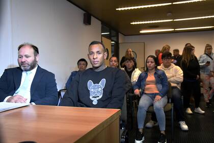 El futbolista colombiano Sebastián Villa, en el juicio en su contra por violencia de género