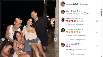 El futbolista de la Roma compartió las imágenes de las vacaciones