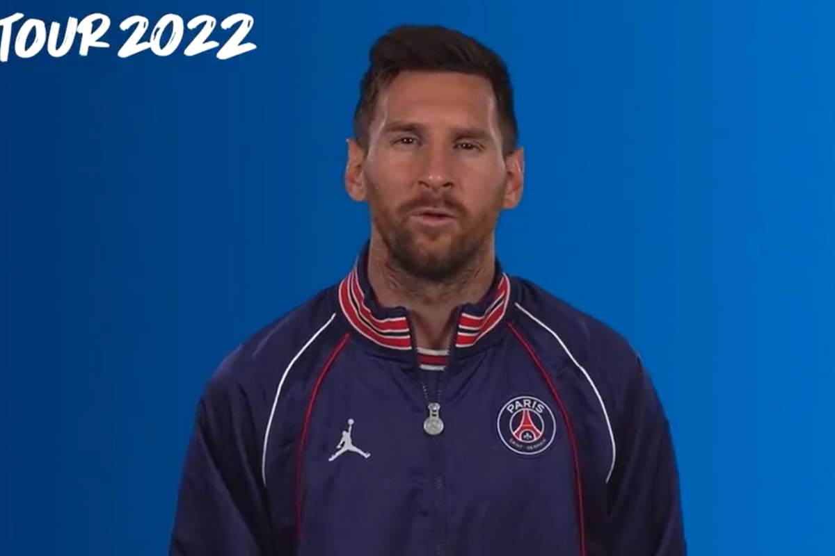 El futbolista del PSG se prestó para un mensaje de promoción, pero lo hizo en su idioma materno.