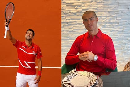 El futbolista evaluó la forma en que el tenista imitó su clásico gesto. Crédito: Instagram