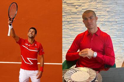 El futbolista evaluó la forma en que el tenista imitó su clásico gesto. Crédito: Instagram