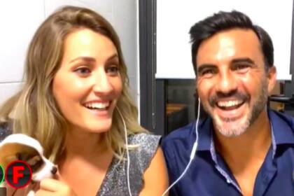 El futbolista sorprendio a su pareja y a Guido Kazcka con el remate de un chiste que no esperaban.