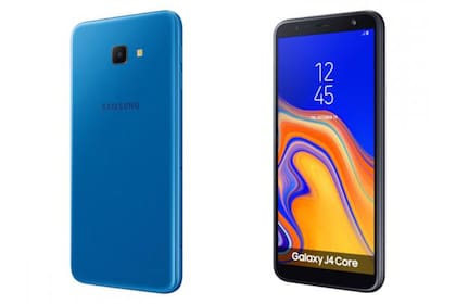 El Galaxy J4 Core es el modelo de entrada de Samsung con 1 GB de memoria RAM, 16 GB de capacidad de almacenamiento y Android Go