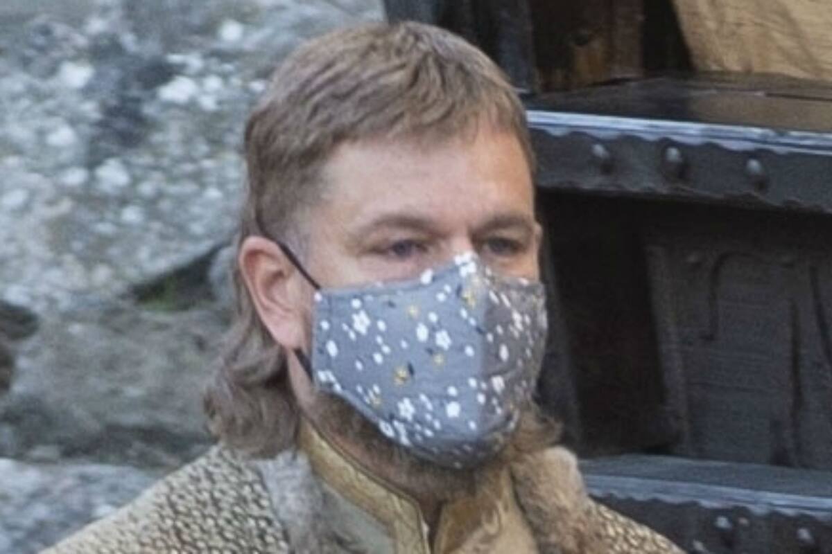 El ganador del Oscar y un look bastante particular en pleno rodaje del flamante film de Ridley Scott