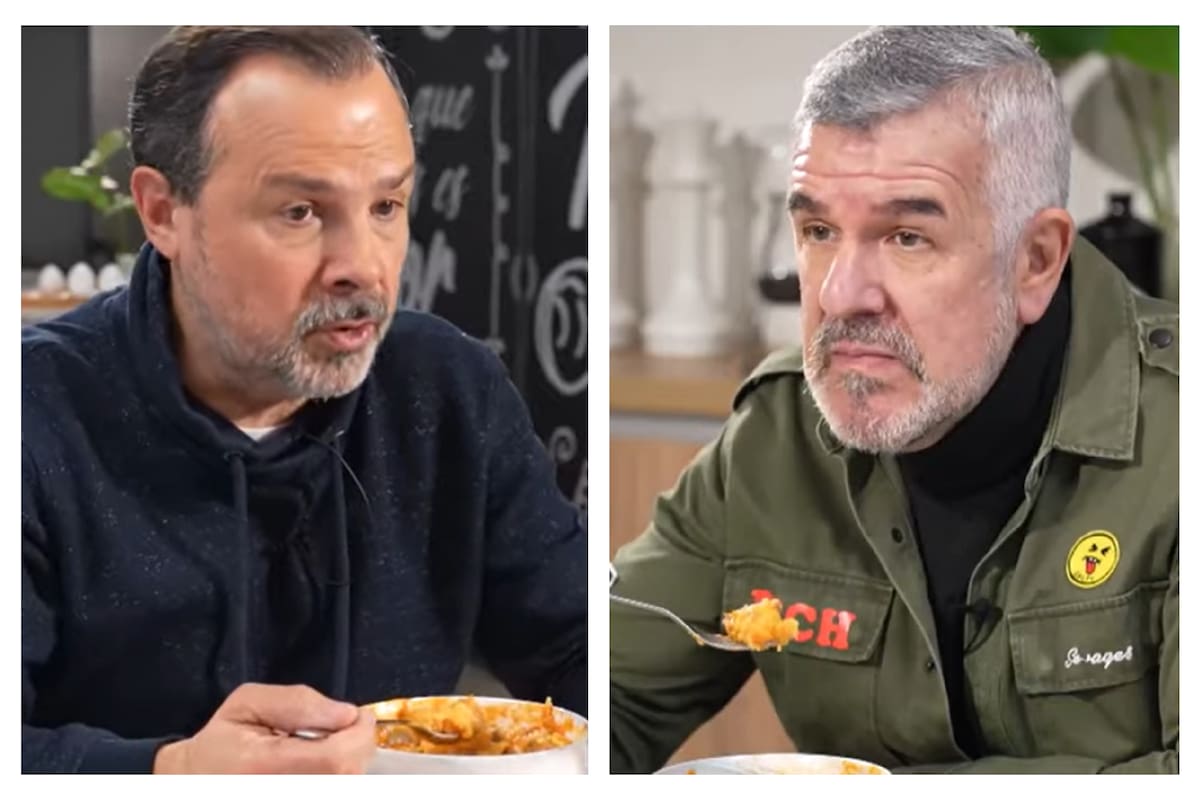 El Gato Sylvestre y Dady Brieva comieron polenta en el programa al aire y alabaron sus virtudes