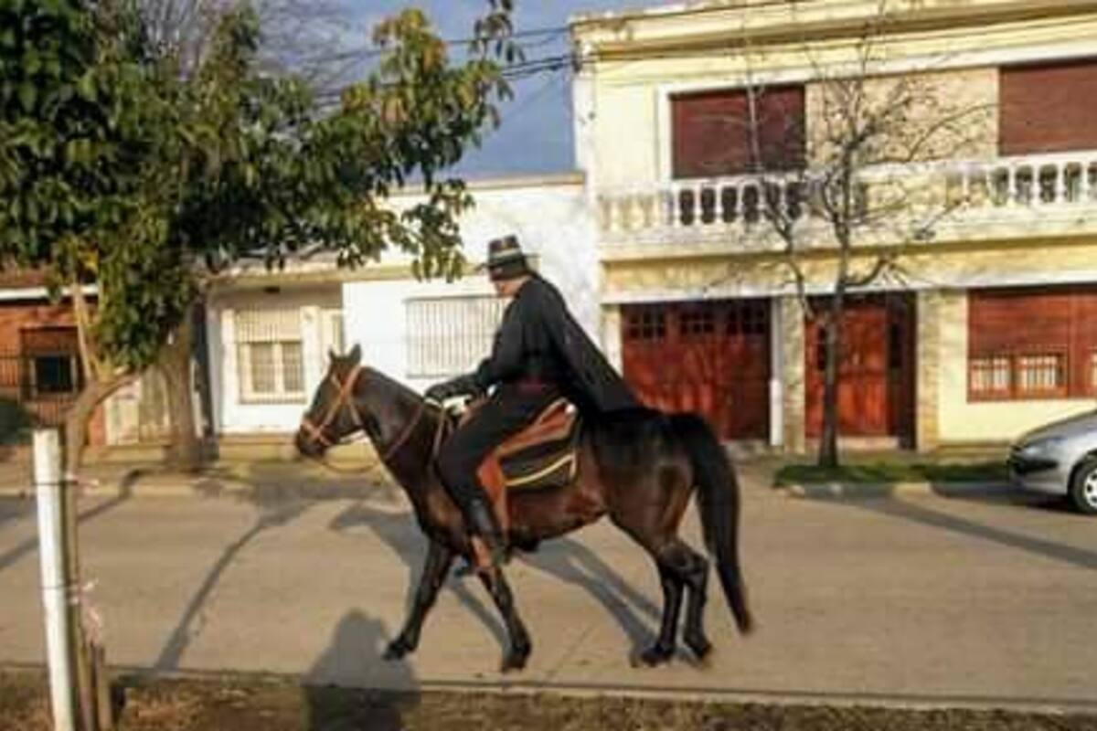 El gaucho Sergio Omar Pasquini se disfrazó de El Zorro para reclamar por el regreso de la serie