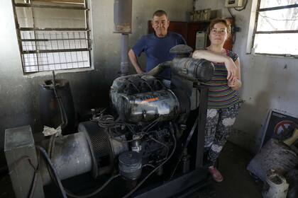 El generador de electricidad del pueblo