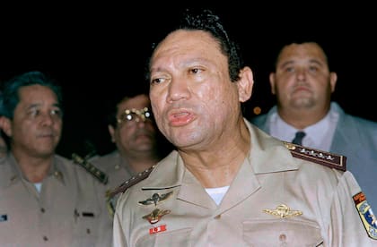 El general panameño Manuel Antonio Noriega, en 1989
