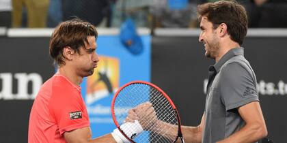 El gesto de Ferrer tras vencer a Simon en un duro duelo