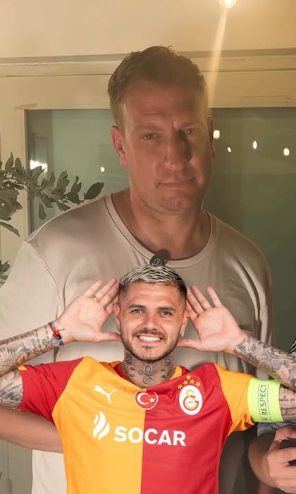 El gesto de Maxi López no pasó desapercibido (Captura: Instagram @ezzequiel)