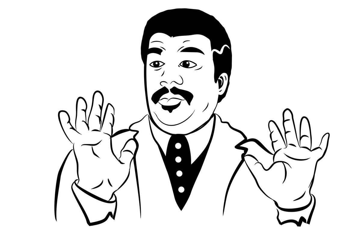 El gesto de Neil Degrasse Tyson al hablar de Isaac Newton en un documental se transformó en un meme