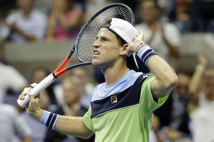 El gesto de Schwartzman para escuchar a la gente después del magnífico punto que ganó durante el segundo set