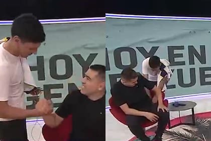 El gesto del microfonista que sorprendió a Juan Román Riquelme