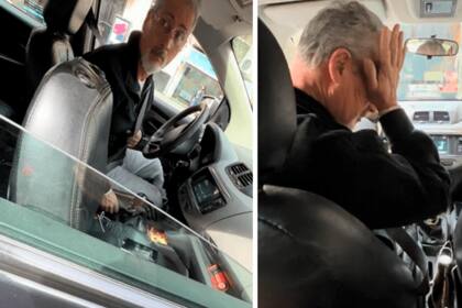El gesto del tiktoker emocionó al taxista hasta las lágrimas