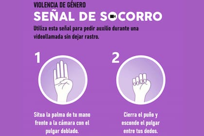 El gesto para pedir ayuda ante la violencia