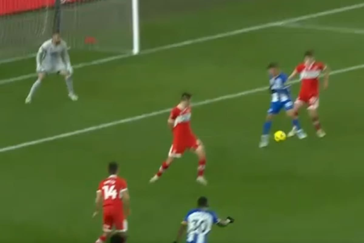 El gesto técnico de Mac Allister: un taco con el pie izquierdo detrás del derecho, la clave de su gol