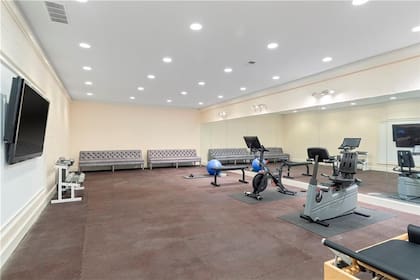 El gimnasio de la mansión de Mariah Carey
