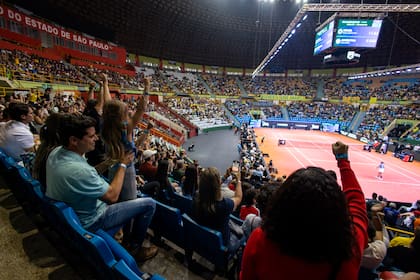 El Gimnasio Estadual Geraldo José de Almeida, de San Pablo, escenario de Brasil vs. Argentina