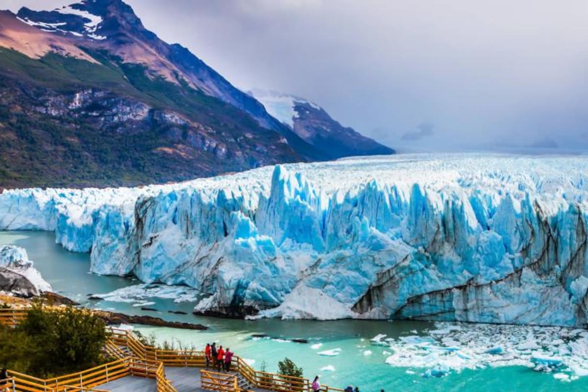 El Glaciar Perito Moreno, en el Parque Nacional Los Glaciares