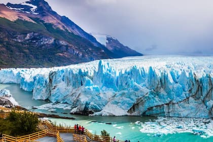 El Glaciar Perito Moreno, en el Parque Nacional Los Glaciares