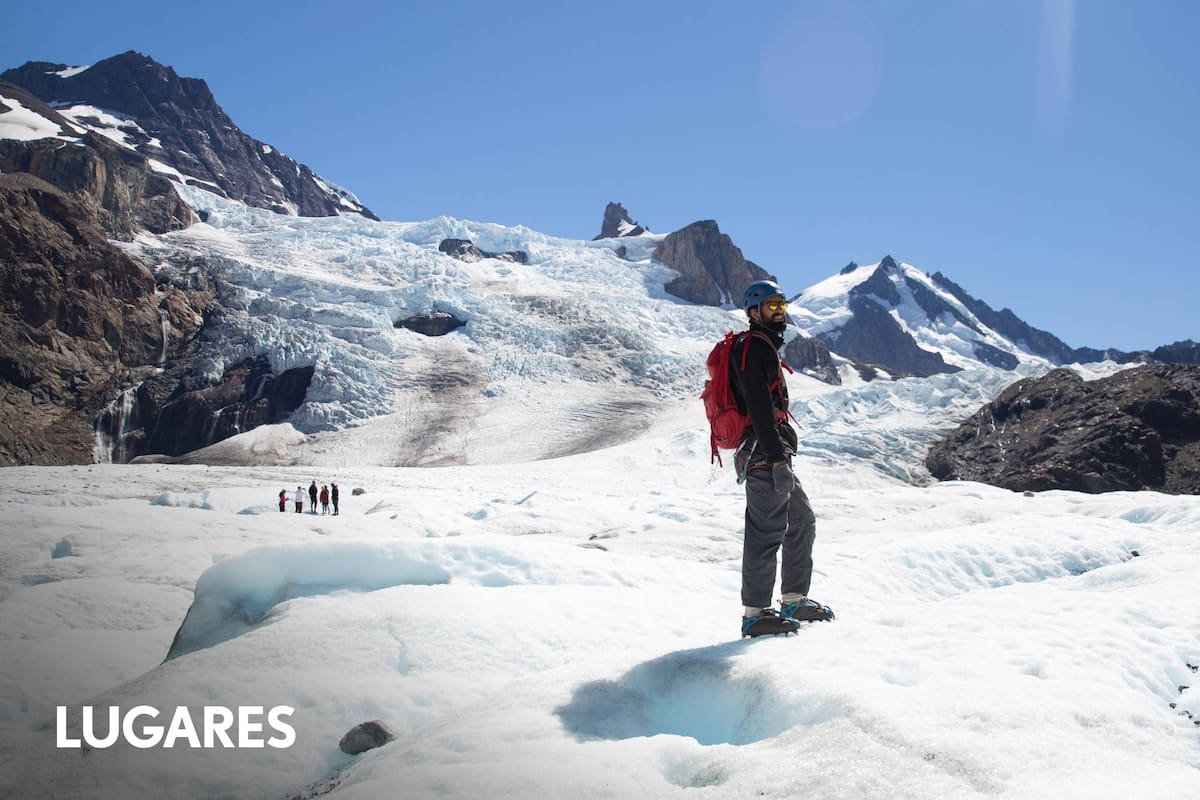 El glaciar se encuentra en las inmediaciones de la reserva Los Huemules.