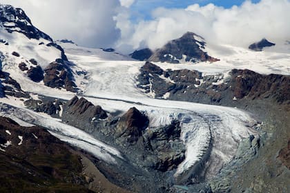 El glaciar Theodul, en los Alpes Suizos