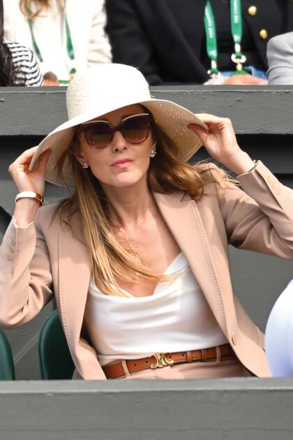 El glamour de Jelena Djokovic, quien disfrutó de la victoria de su marido, el serbio Novak Djokovic, ante el escocés Jacob Fearnley.