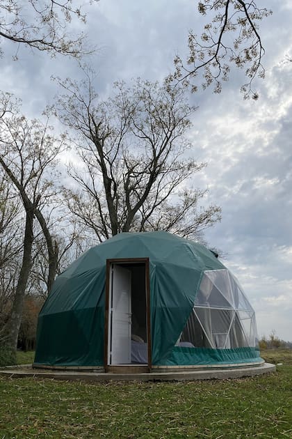 El glamping La Reserva en la estancia La Alameda, en Chascomús