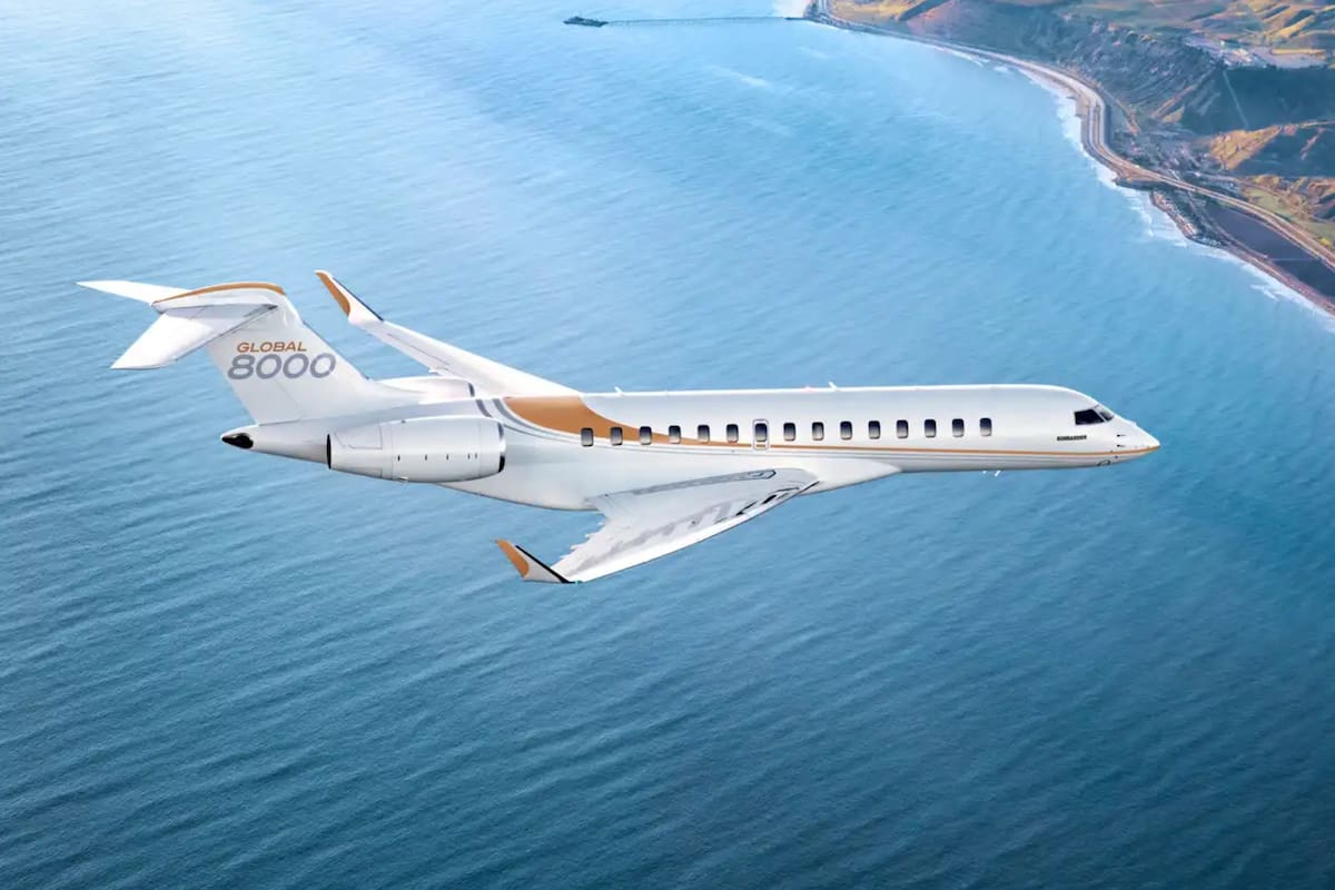 El Global 8000 estará disponible en 2025 y planea suceder al Concorde