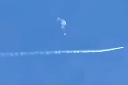 El globo fue derribado por aviones de combate norteamericanos