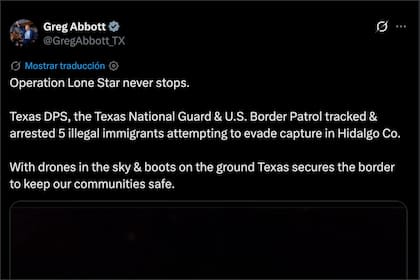 El gobernador Abbott destacó el arresto de cinco migrantes en Texas que intentaron cruzar la frontera de manera ilegal
