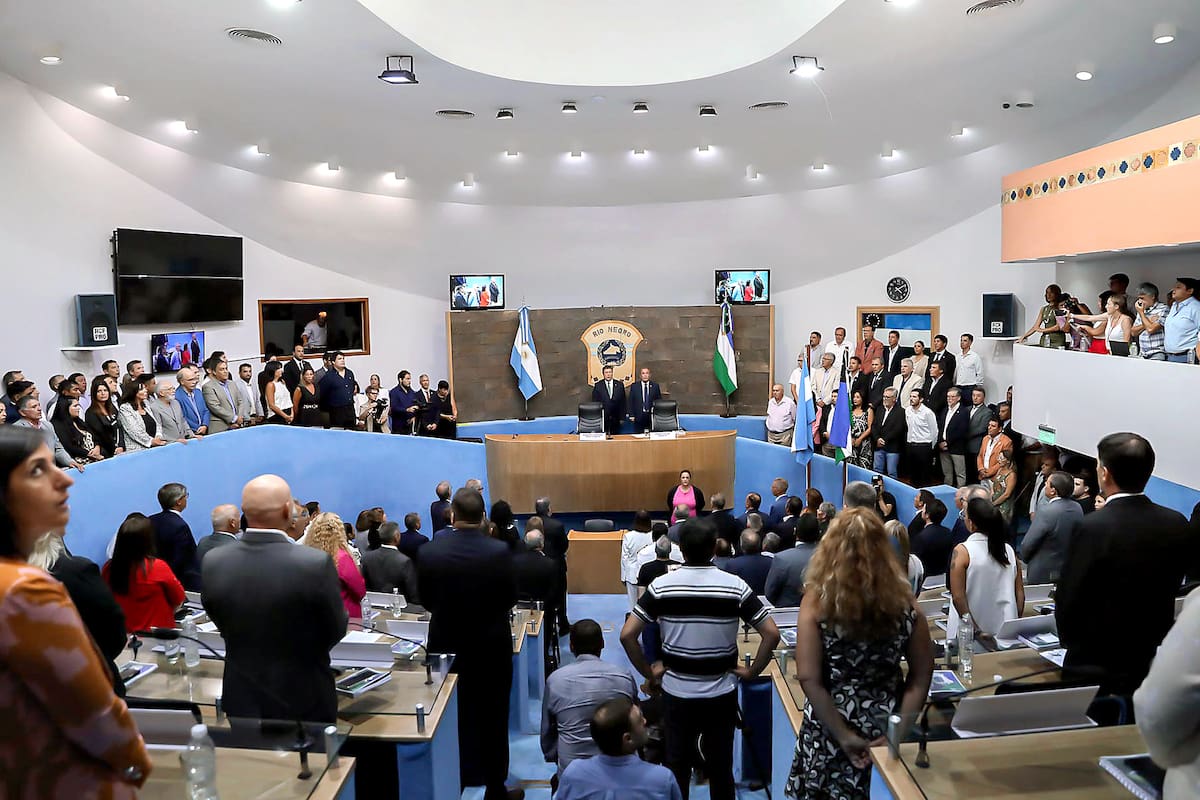 El gobernador Alberto Weretilneck durante la apertura de sesiones en Río Negro