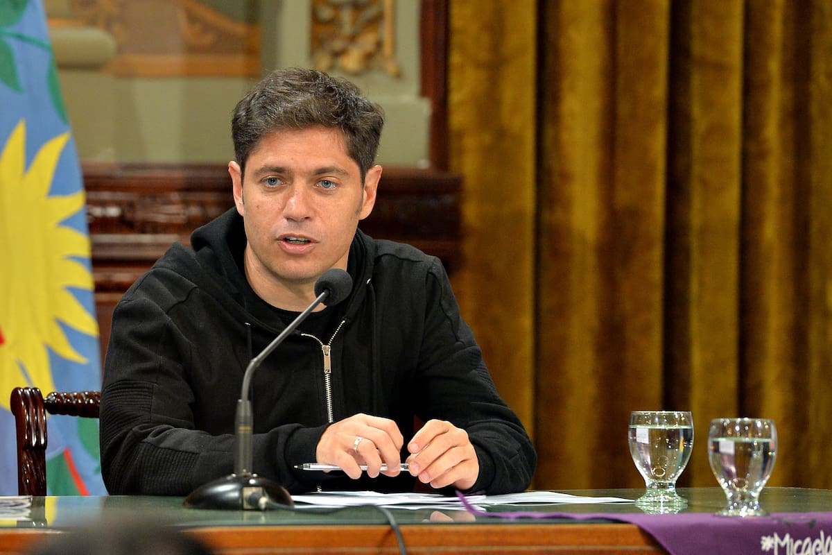 El gobernador Axel Kicillof