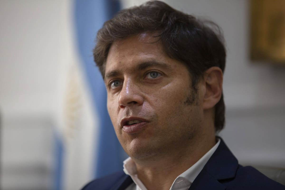 El gobernador Axel Kicillof