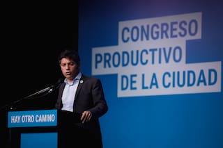 Axel Kicillof desembarcó en la ciudad de Buenos Aires con una actividad de su agrupación