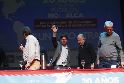 El gobernador Axel Kicillof este miércoles en Mar del Plata