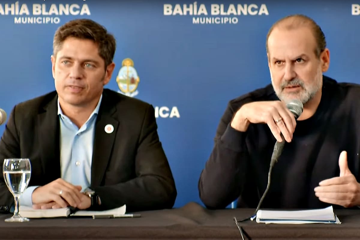 El gobernador Axel Kicillof y el intendente de Bahía Blanca