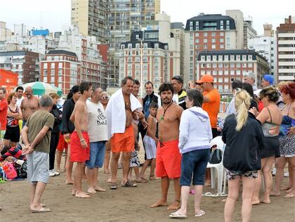 Scioli en la playa Bristol, cuando era gobernador