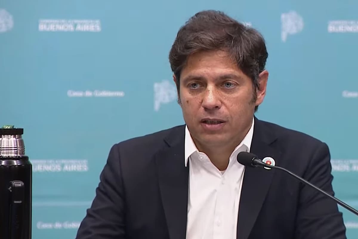 El gobernador bonaerense Axel Kicillof